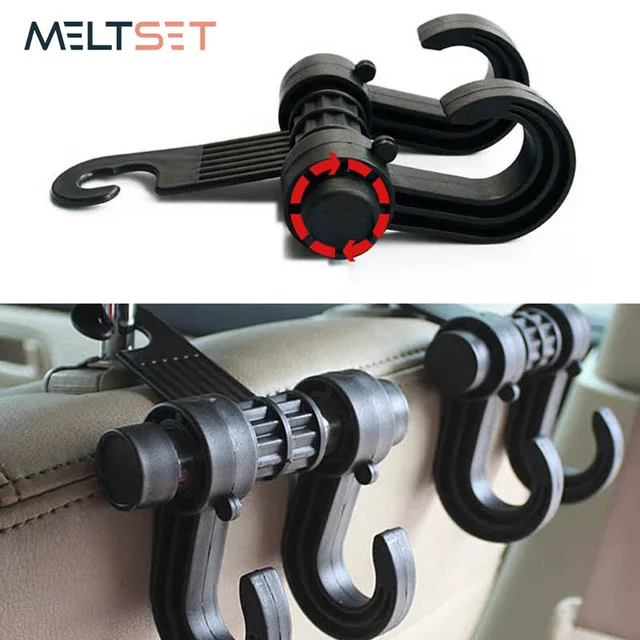 Car Hook For Bags Double Vehicle Hangers Auto Car Back Seat Hanger Hook