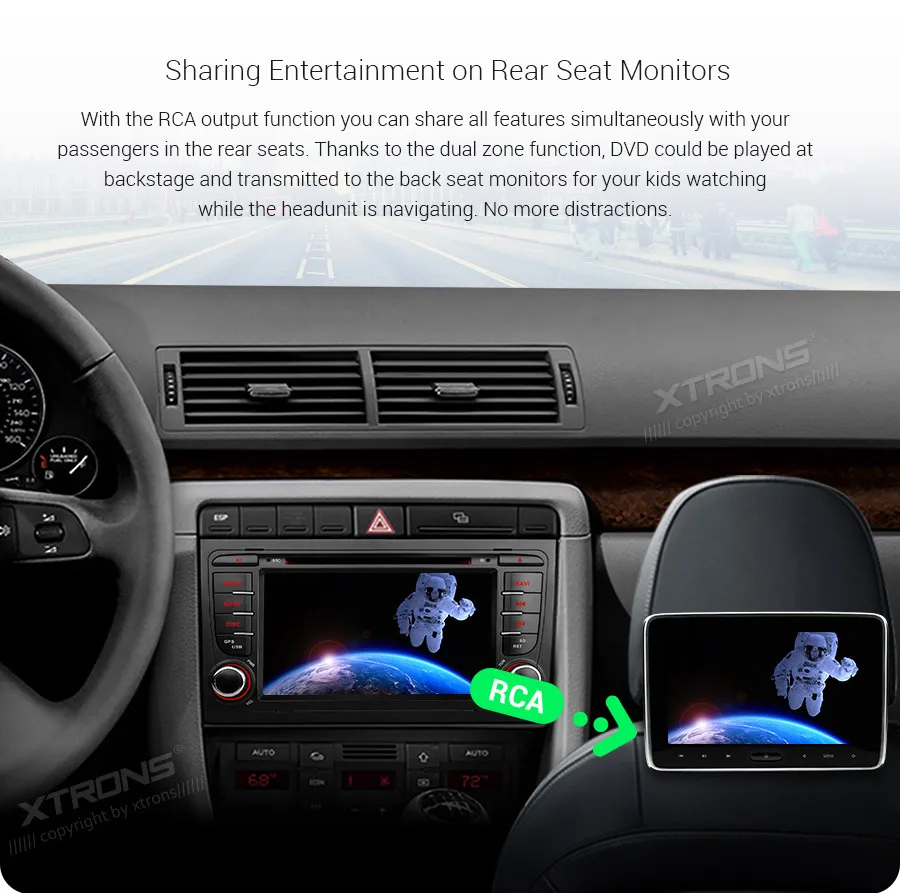 Flash Deal XTRONS 7" Android 9.0 Car Radio DVD Player for Audi A4 S4 RS4 2002 2003 2004 2005-2008 SEAT Exeo GPS Navigation DAB OBD WIFI FM 8