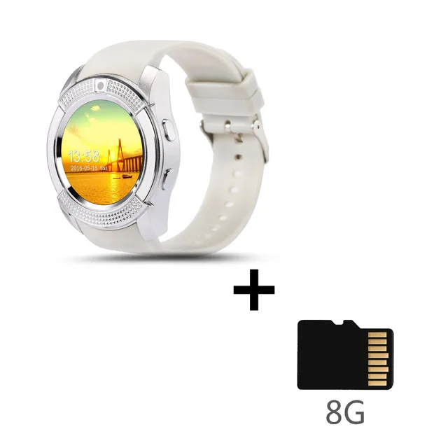 v8 smart watch sim card
