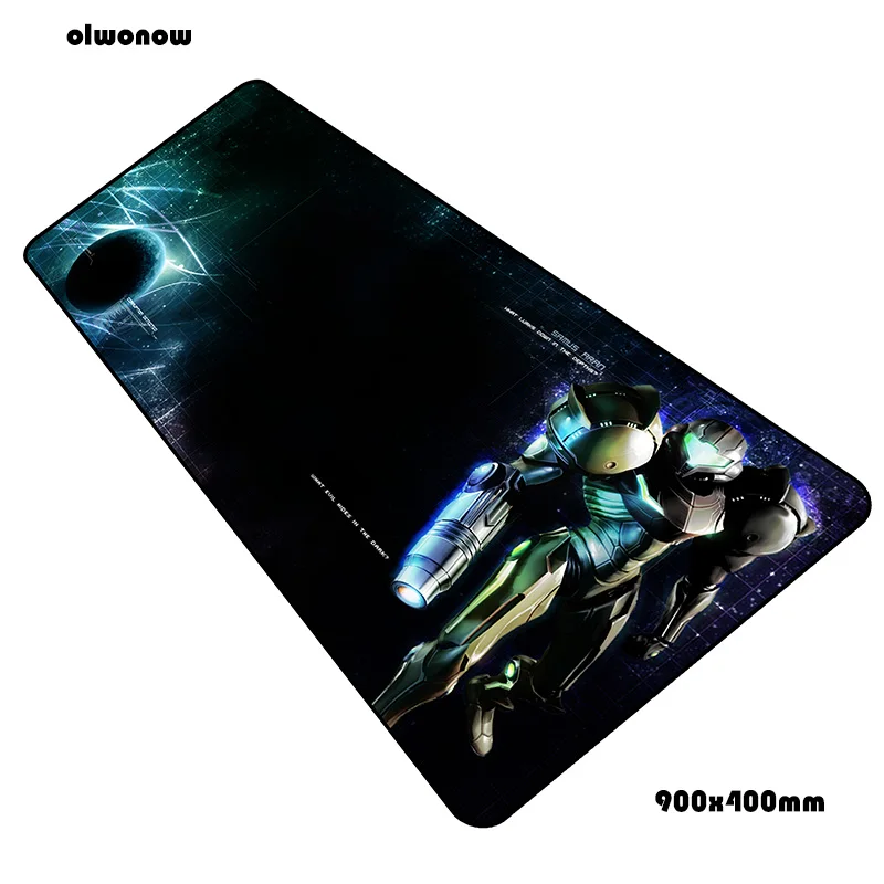Metroid padmouse 900x400x3 мм игровой коврик для мыши великолепный коврик для мыши геймер компьютерный стол эстетический коврик notbook mousemate pc