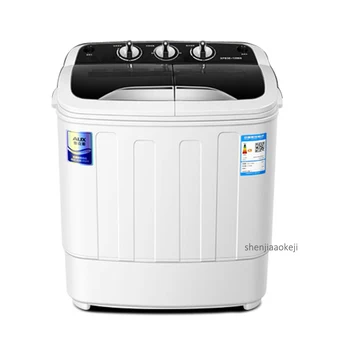 

New Home/dormitory Washing Machine Double-barrel Mini Garment Washer Semi-automatic Elution-integrated Washing Machine 220v