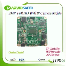 2MP 1080P Full HD Wifi CCTV Network IP Camera Module Board Wireless IP Cam Self AP Hot Spot, Onvif P2P Software Sony IMX323