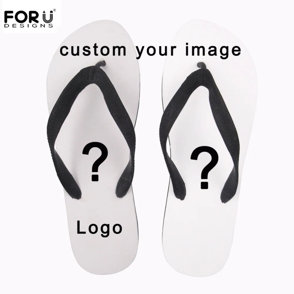 

FORUDESIGNS 3D Printing Men Casual Slippers Comfortable Light Weighat Brand Logo Custom Boy Flats Flip Flop Drop Ship Zapatillas