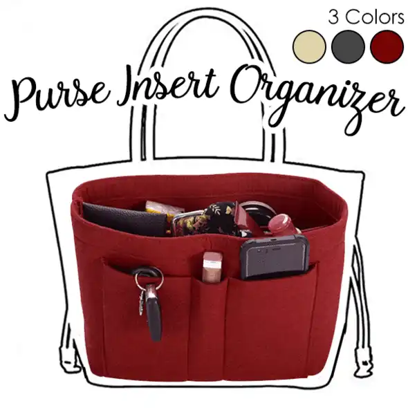 De Inserción Multifunción Bolso Tela Cosméticos Fieltro Para Organizador Mujer Bolsa Funda Maquillaje KJ3FcTl1