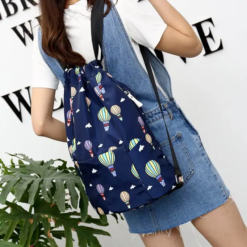 

LJL Waterproof Drawstring Bag, lightweight Sackpack backpack for Men and Women (Blue)