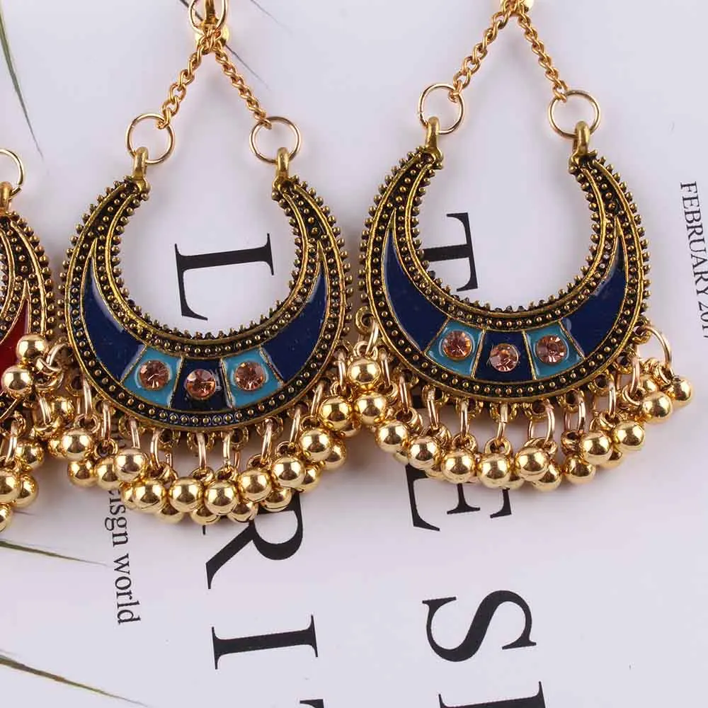 JIOFREE 2018 Fashion 3 color Boho Clip on Earrings For Women Jewelry Vintage Long Earrings Bohemian Clip Earrings bijoux