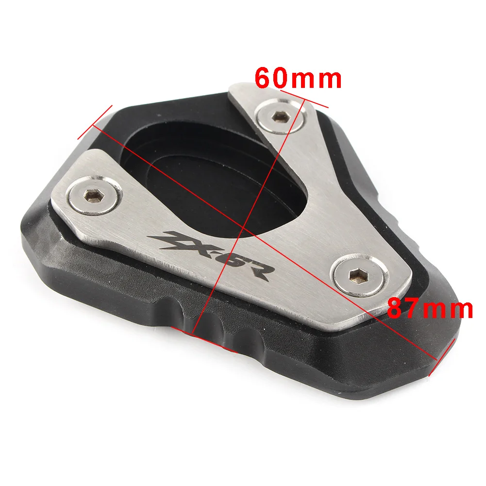 ZX-6R ZX6R 2009- Kickstand боковая стойка расширения пластины площадка для увеличения для Kawasaki NINJA 636 2013