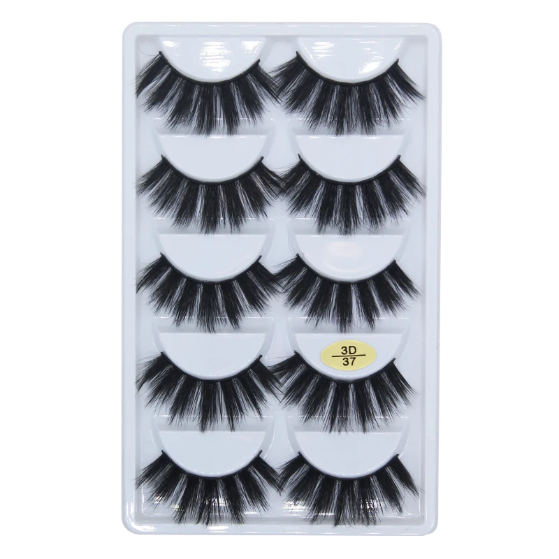 

1 box water eyelashes long paragraph natural 3D chemical fiber eyelashes handmade false eyelashes cotton plastic eyelash makeup