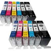 12pcs -- 2 Full set Совместимые чернила pgi580 cli581 для Canon PGI 580 PGBK CLI 581 BK/C/M/Y/PBK XL для PIXMA TS8150 TS8151 TS8152 TS9150 TS9155 - Цвет: 12pcs -- 2 Full set