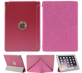 

Free Shipping 200pcs/lot Meteor shower Transformers Sleep/Wake Smart Back Case Cover for iPad air 2 (for iPad 6) Tablet Case