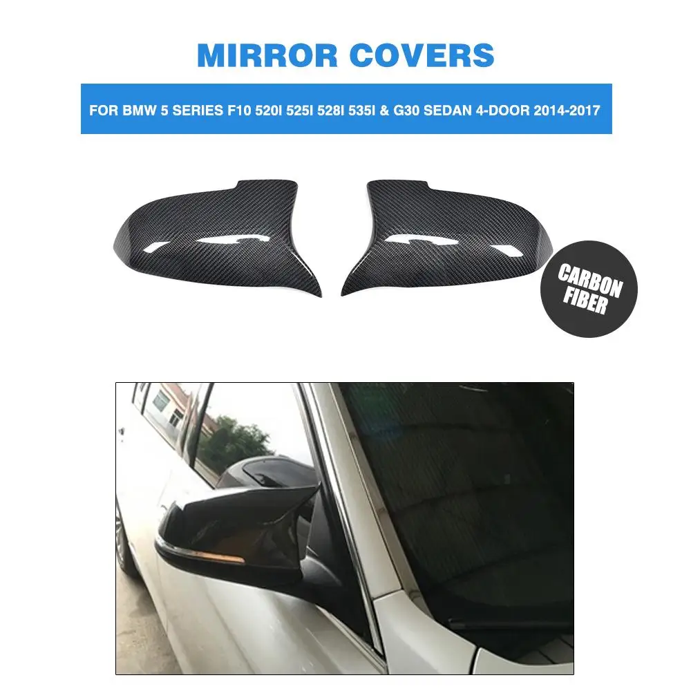

Direct Replacement Carbon Fiber Mirror Covers Caps for for BMW 5 6 7 Series F10 14-16 F12 F06 14-16 F01 F02 13-15