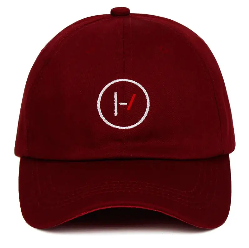 Twenty One Pilots Baseball Cap Alternative rock band Dad Hat best combination Snapback Hats 21 Pilots Hip Hop Caps Unisex - Цвет: Бургундия