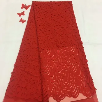 

Cassiel Latest Embroidery African Lace 3D French Lace Fabric With Appliques Wedding Nigerian French Tulle Lace Fabric