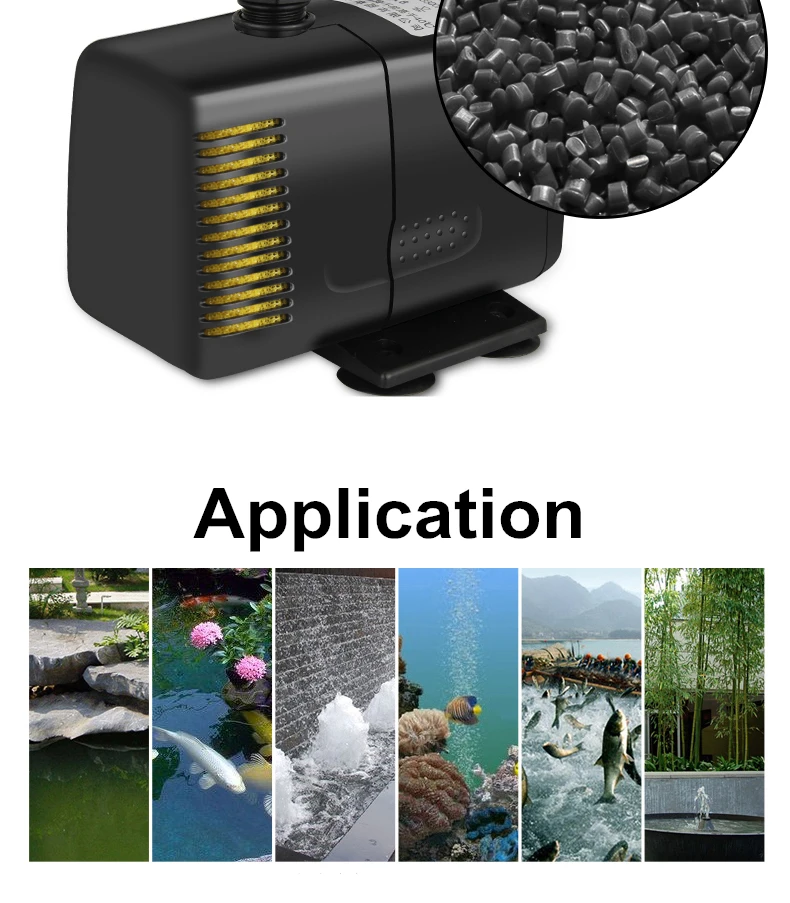 JEBO LIFETECH Высокая мощность 65 Вт водяной насос с фильтром губка, аквариум Mutifuctional погружной насос для аквариума AP4550