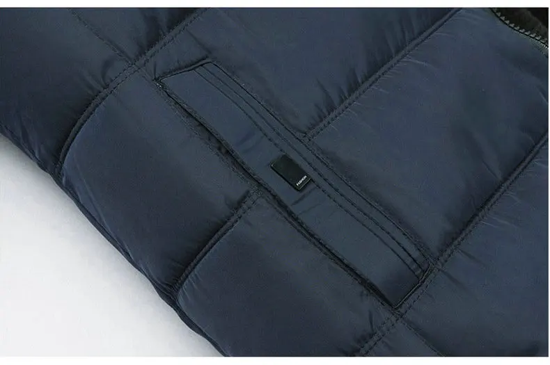 Толстая теплая зимняя куртка мужская парка с капюшоном деловая Повседневная однотонная зимняя куртка мужская верхняя одежда