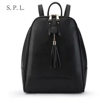 S.P.L. черный рюкзак pu кожаная сумка моды случайные сумка crossbody рюкзак сумка прочистки womne сумки