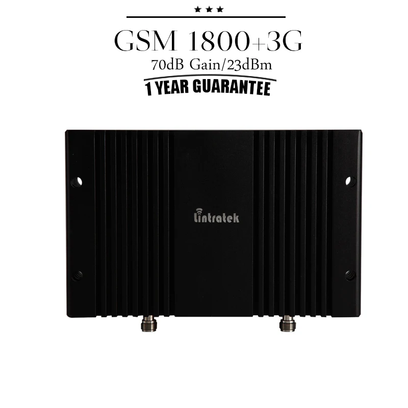 GSM 1800 + 3G WCDMA 2100 Cellular Signal Repeater 70dB Gain DCS 1800mhz UMTS 2100mhz Mobile Phone Booster Power Amplifier #30