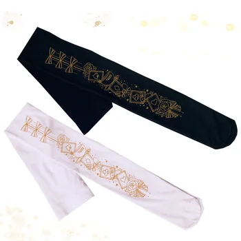

Black/White Alice Printed Lolita Tights 140D Velvet Pantyhose