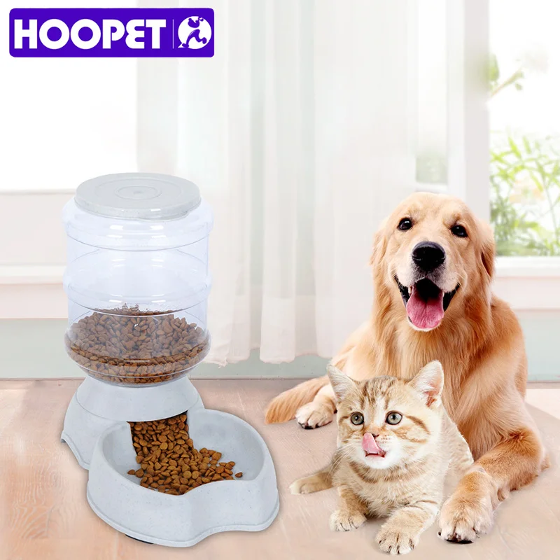 HOOPET Pet собака кошка автоматическая кормушка для домашних животных 3 5л поилка