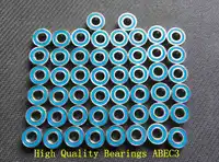 Free shipping 50PCS 6X10X3 Motor bearing MR106 2RS ABEC3 6x10x3mm Model bearing