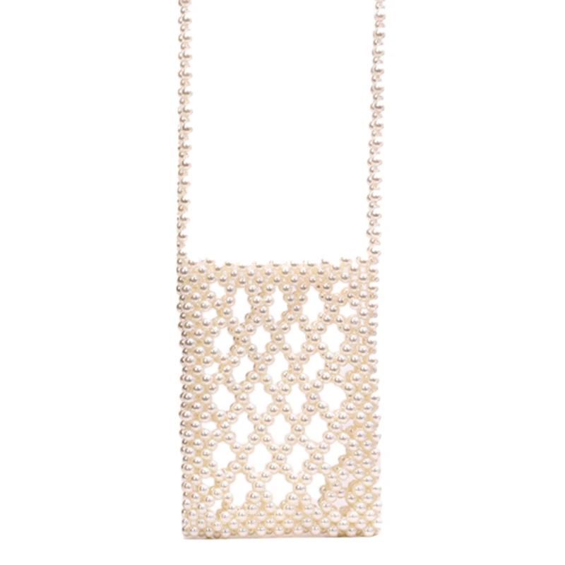 

Handmade Beaded Woven Bag Female Diy Loose Beads Personality Creative Wild Messenger Bag Shoulder Bag