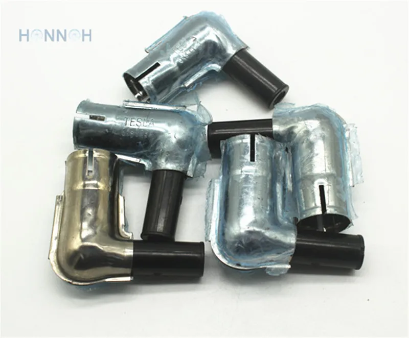 5pcs/lot SPARK PLUG CAP Spark Plug Cap 90 degree METAL Boots Motorcycle