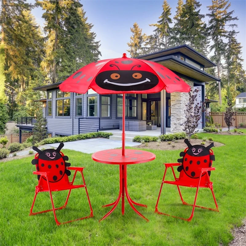 Buy Childrens Set Patio Umbrella Ladybug 2 Pcs Chairs Outdoor Furniture Store The Best Prices And Great Discount