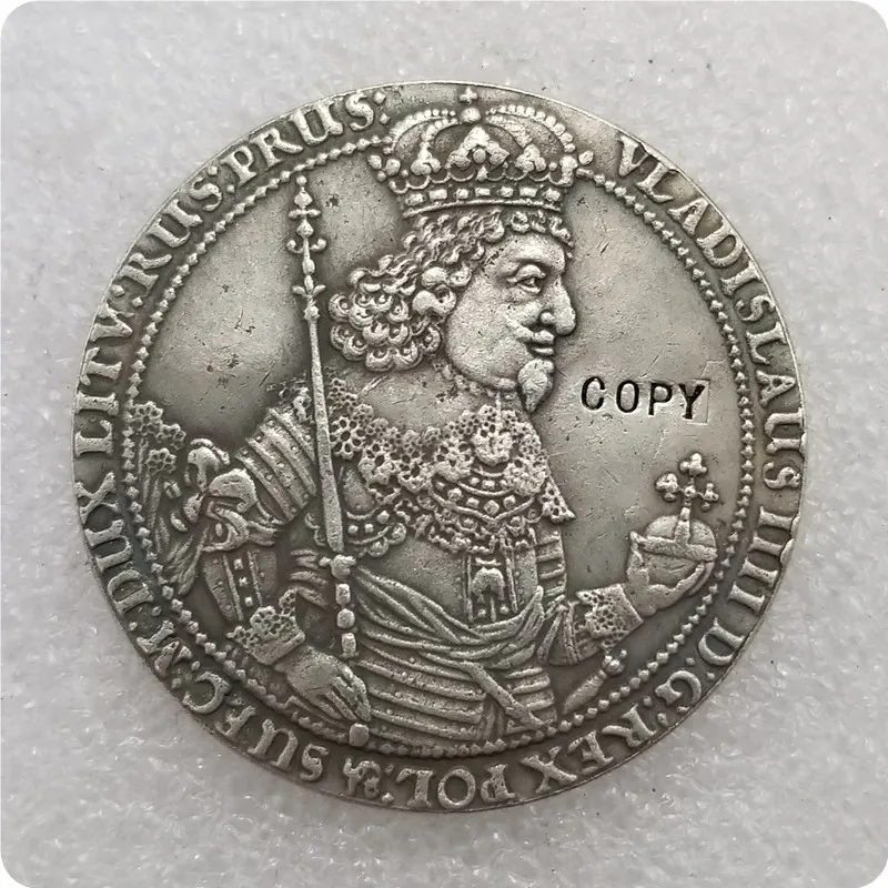 Польша Thaler medalions 1644 Gedanensis VLADISLAV IV копия юбилейных монет монеты коллекционные
