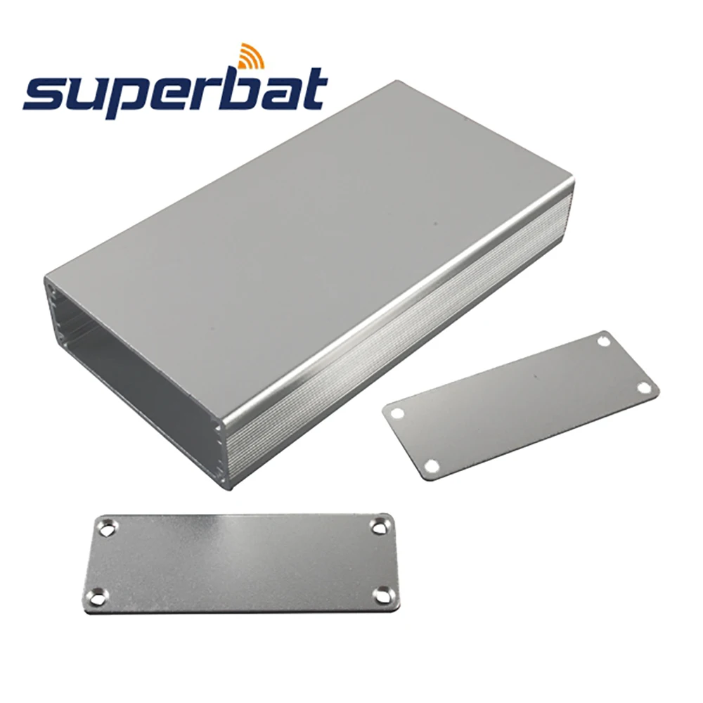 

Superbat 23.4mm*64mm*120mm Silver Extruded Aluminum Box Enclosure Case Project 4.71"*2.52"*0.92" for Electronic with Screw