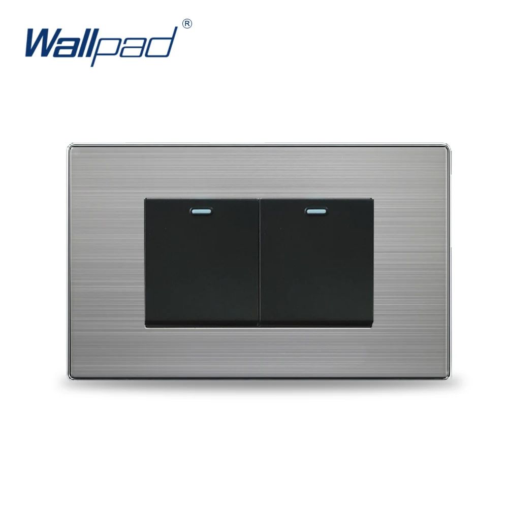 2019 Hot Sale 2 Gang Reset Momentary Contact Wallpad Luxury Electric