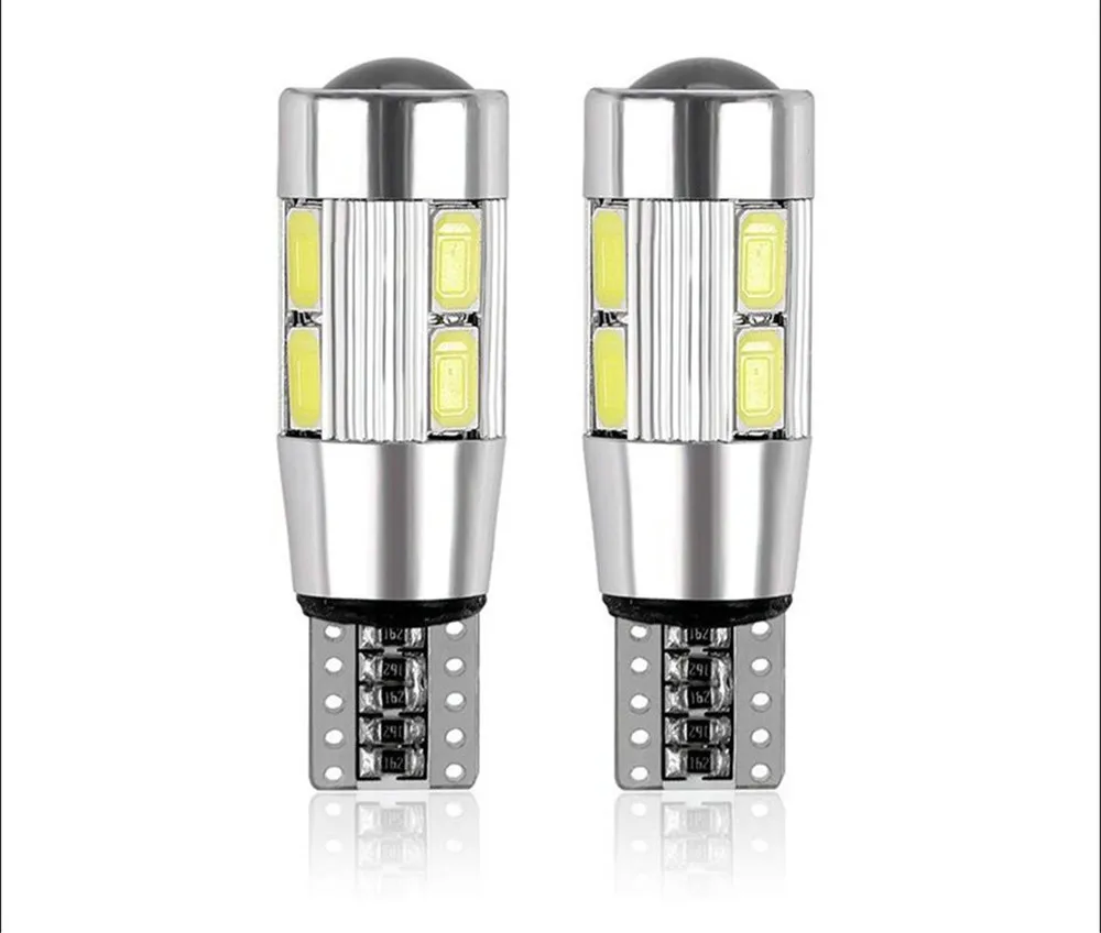 4 X T10 W5W светодиодный светильник 10SMD CANBUS OBC без ошибок 501 dash автомобильный для