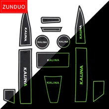 ZUNDUO Gate slot pad Mat For Lada Kalina SPORTCar Door Groove Non-slip Mats Interior Door Pad/Cup RED BLUE WHITE