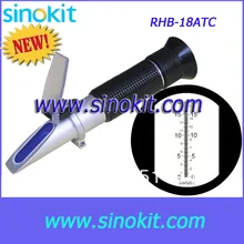 Более дешевый ручной рефрактометр Брикса с сертификацией CE RHB-18ATC(черный