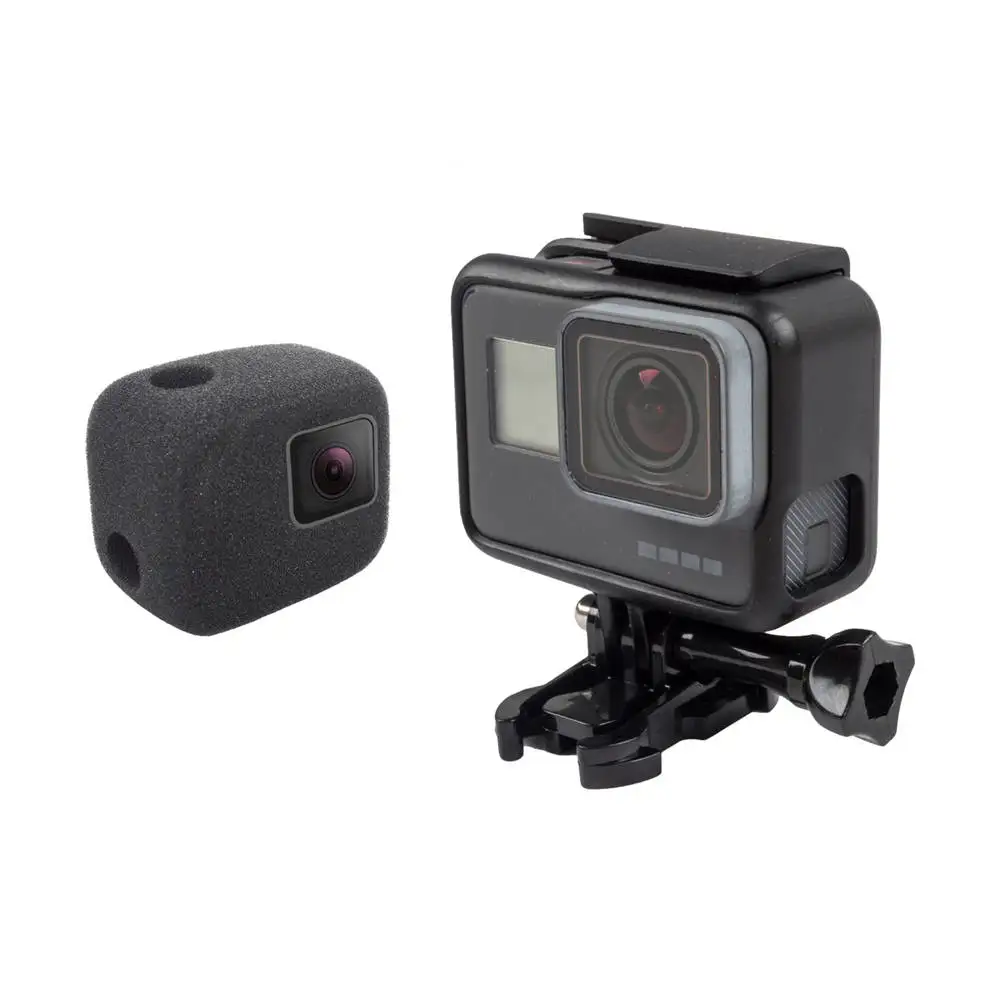 Пенопластовый чехол с защитой от ветра и шума для Gopro Hero 5 6 session Черный