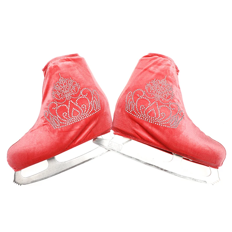 Nasinaya обувь для фигурного катания бархатная Крышка для детей взрослых защитные роликовые коньки аксессуары для катания на коньках блестящие стразы 17
