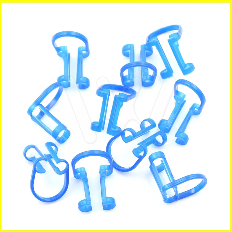 10Pcs-Dental-Cotton-Roll-Holder-Disposable-Blue-Teeth