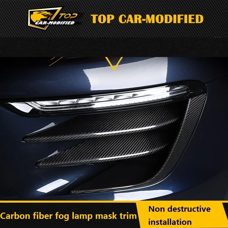 

Бесплатная доставка, высококачественные противотуманные фары из углеродного волокна для Porsche macan