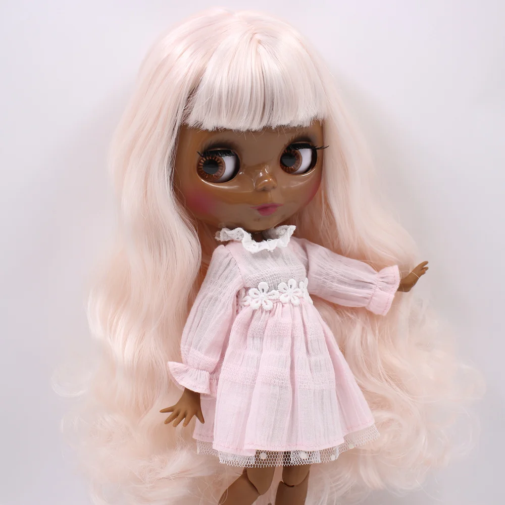 Кукла на заказ ICY DBS Blyth No.BL2352/136 бледно розовая с волосами 1/6 bjd аниме ob24|Куклы| |