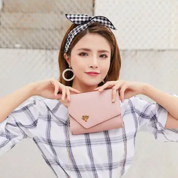 

Womens Ladies Tote Purse PU Leather Chain Cross Body Solid Messenger Side Bag Shoulder Handbag Satchel Bag