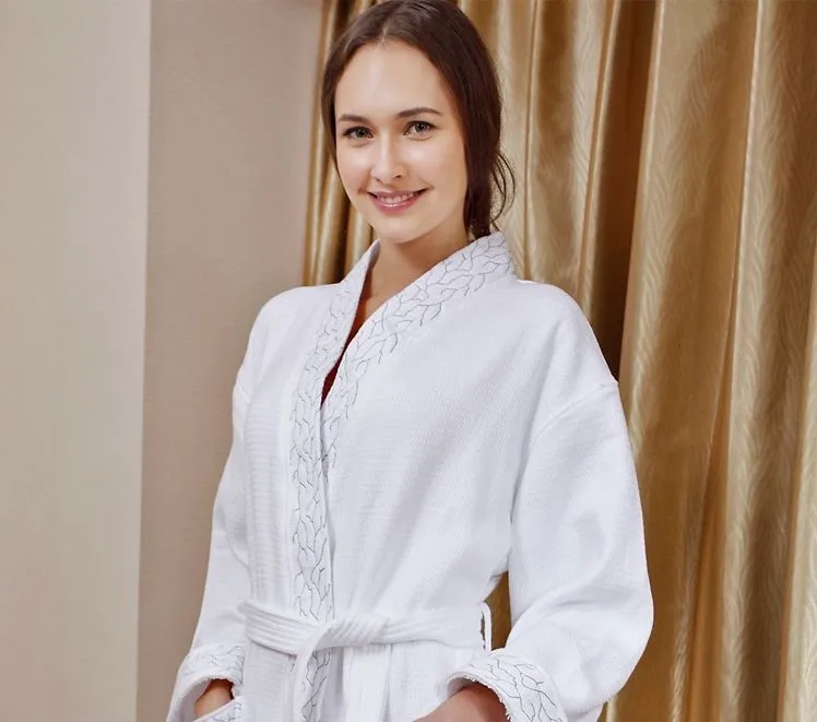 Women's Mid-Calf Cotton Sleep Lounge Robes RBS-D RB23 4