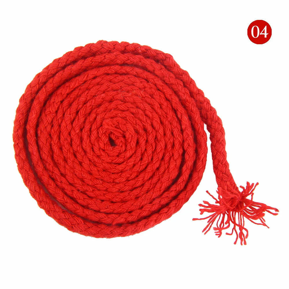 20 м 8 мм хлопок шнур высокой стойкости витой хлопчатобумажный канат DIY Craft плетеная нить домашний текстиль Craft домашний декор - Цвет: red