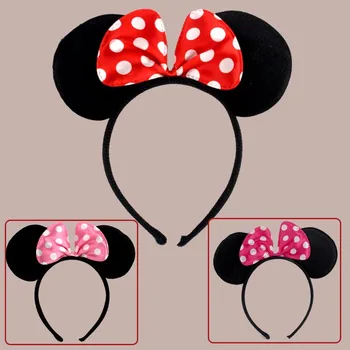 

10pcs minnie mouse ears mickey party supplies Ears Accessories Headbands Birthday Decoration Baby Shower Headband Party Supplies