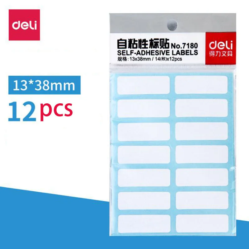 

(12 Pieces X14) Package Stationery Labels / Stickers White Labels Write Name Stickers Blank Stickers Labels