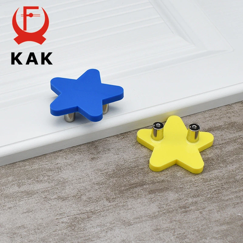 Ручки и ручки для детской комнаты KAK 5 шт. мебели с героями мультфильмов Moon Star