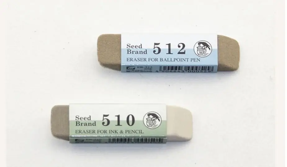 Japanese Erasers Seed Eraser For Pencil And Gel Pen Fountain Pen 510
