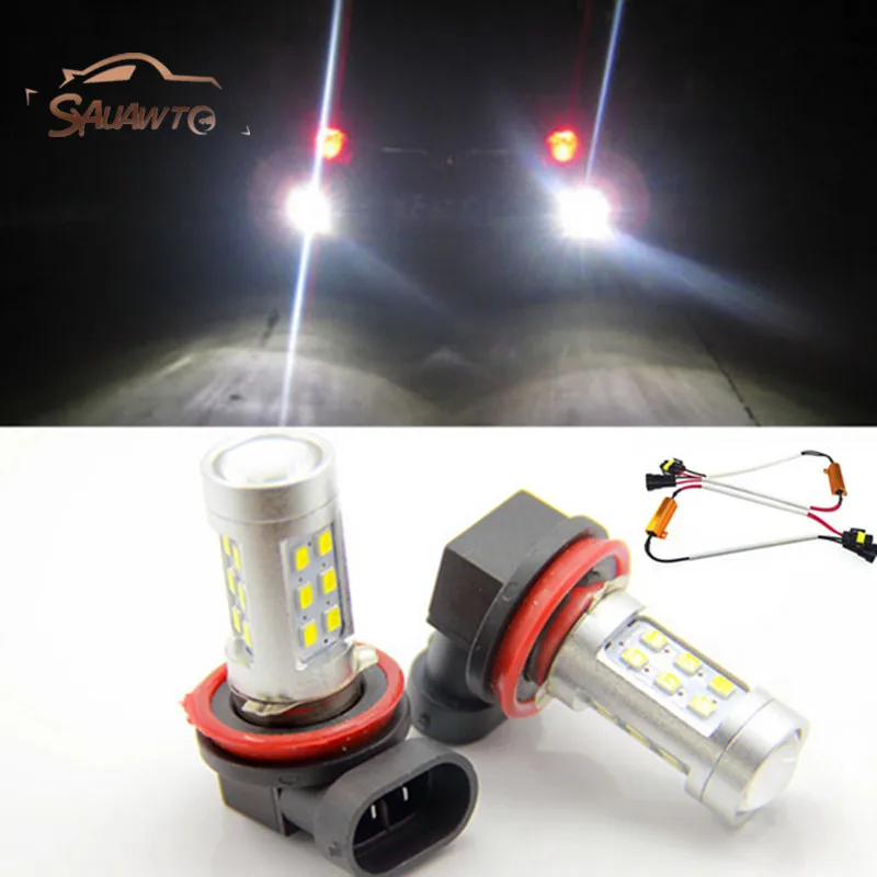 

2x H8 H11 LED Projector Fog Light DRL No Error For Mercedes Benz W212 W211 W164 W221