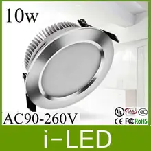 Серебряный корпус CREE 10 W светодиодный потолочный светильник Встраиваемый AC85-265V 650LM Холодный/теплый белый 3000 k светильник Светодиодные лампы для дома
