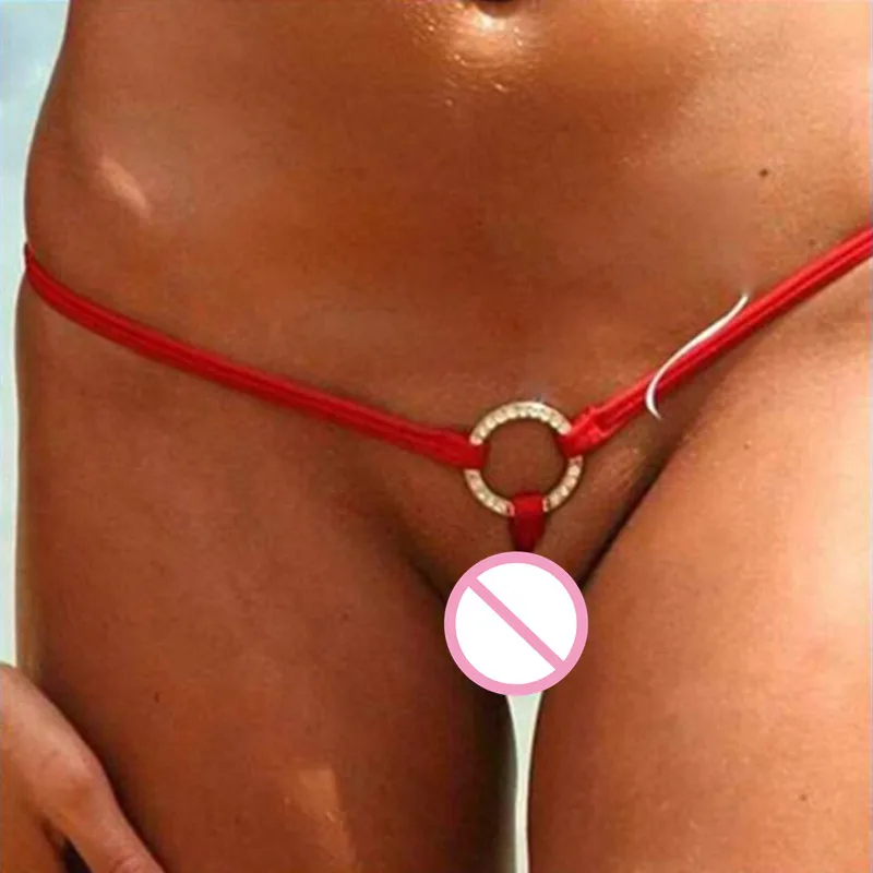 

Open Crotch Sexy G Strings Women Exotic Mini Micro Thongs Bikini Bottoms Beach Sunbath Panties T- Back Lingerie Underwear Gifts