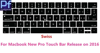 

For Macbook New Pro 13" A1706 15" A1707 With Touch Bar Release on 2016 late Swiss Switzerland Silicone Keyboard Cover Protector