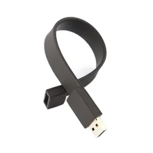 Модный силиконовый бласлет USB 2,0 флэш-накопитель(8 ГБ, черный